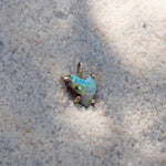 One of a Kind 14k Boulder Opal Heart Charm - Dea Dia
