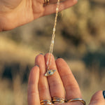 One of a Kind 14k Evil Eye Talisman with Blue Sapphire - Dea Dia
