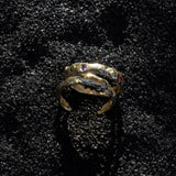 One of a Kind Terrain Sapphire Gold Ring - Dea Dia