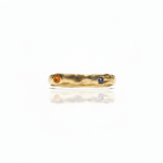 One of a Kind Terrain Sapphire Gold Ring - Dea Dia