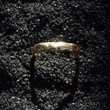 One of a Kind Terrain Sapphire Gold Ring - Dea Dia