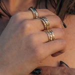 One of a Kind Terrain Sapphire Gold Ring - Dea Dia