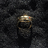 One of a Kind Terrain Sapphire Gold Ring - Dea Dia