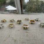 Pebble Ring, Ruby & Purple Sapphire in Solid 14k Gold - Dea Dia
