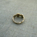 Pebble Ring, Ruby & Purple Sapphire in Solid 14k Gold - Dea Dia