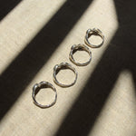 Pebble Ring, Sapphire & Mali Garnet in Recycled Silver - Dea Dia