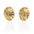 Perdido Folded Gold Stud Earrings - Dea Dia