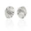 Perdido Folded Silver Stud Earrings - Dea Dia