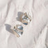 Perdido Folded Silver Stud Earrings - Dea Dia