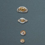Petite Spiral Shell Signet Ring, Mixed Metal - Dea Dia