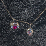 Pink & Milky Sapphire Alchemy Charm - Dea Dia