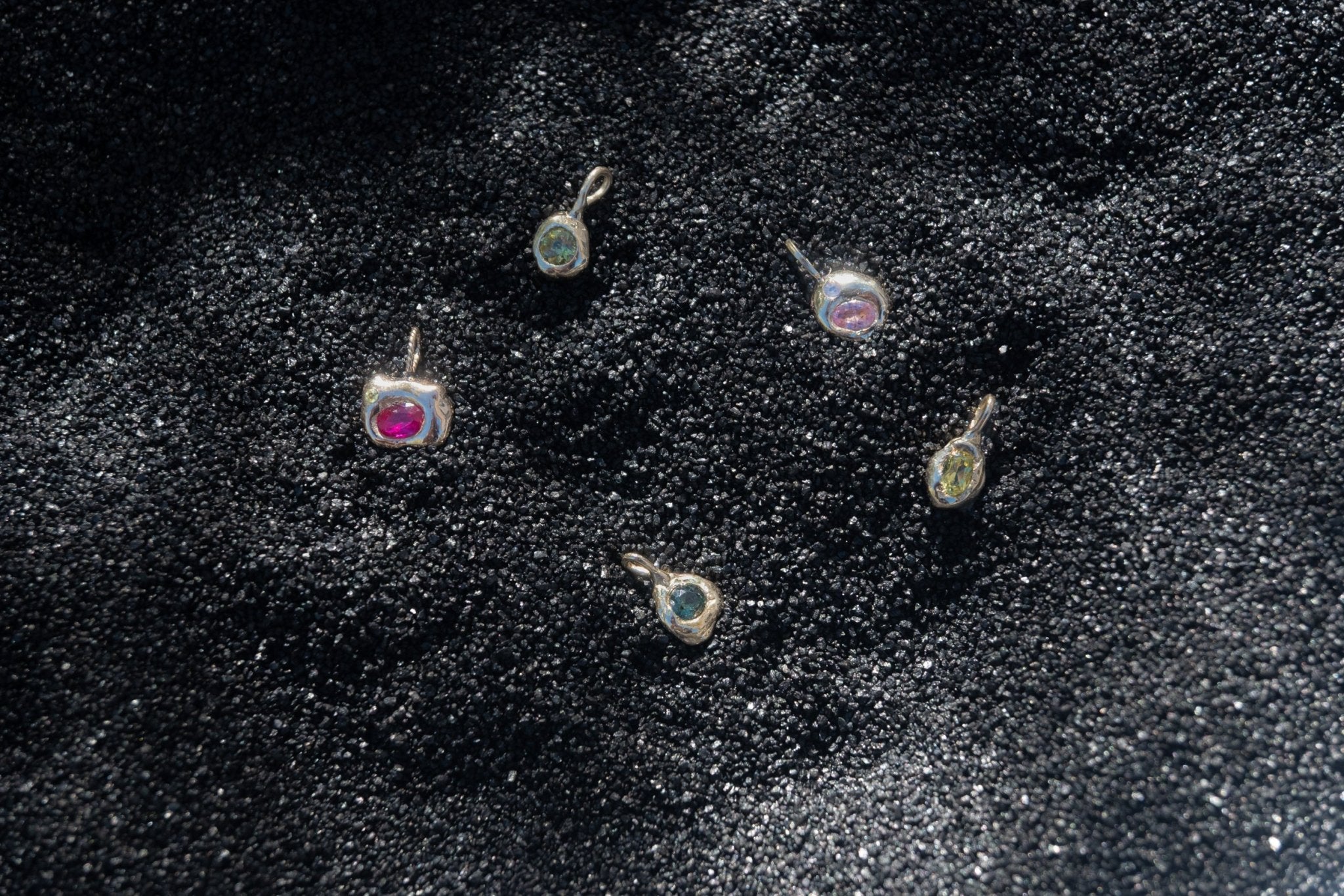 Pink & Milky Sapphire Alchemy Charm - Dea Dia