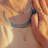 Pink & Milky Sapphire Alchemy Charm - Dea Dia