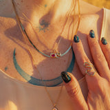 Pink & Milky Sapphire Alchemy Charm - Dea Dia