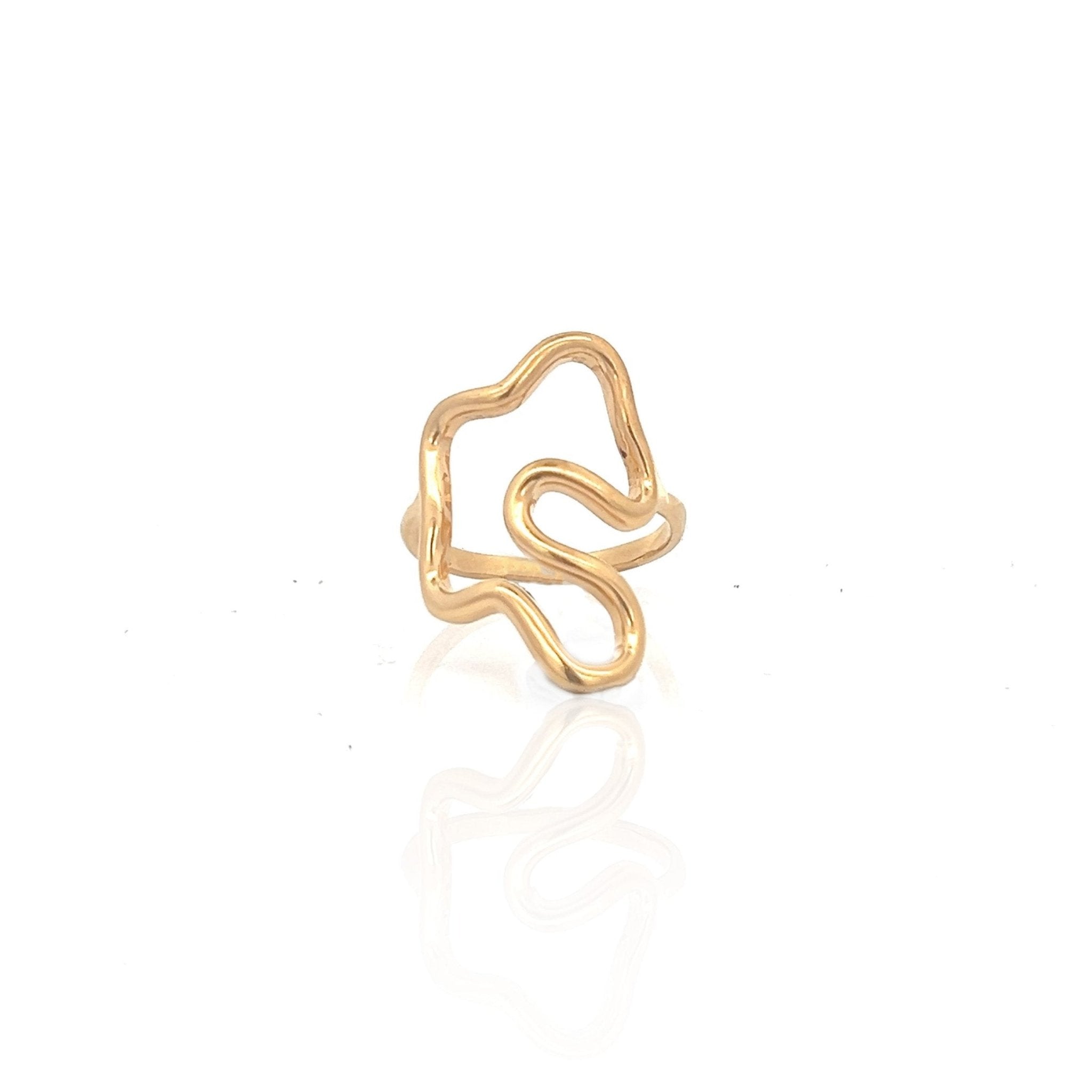 Puddle Ring - Gold or Silver Abstract Ring - Dea Dia