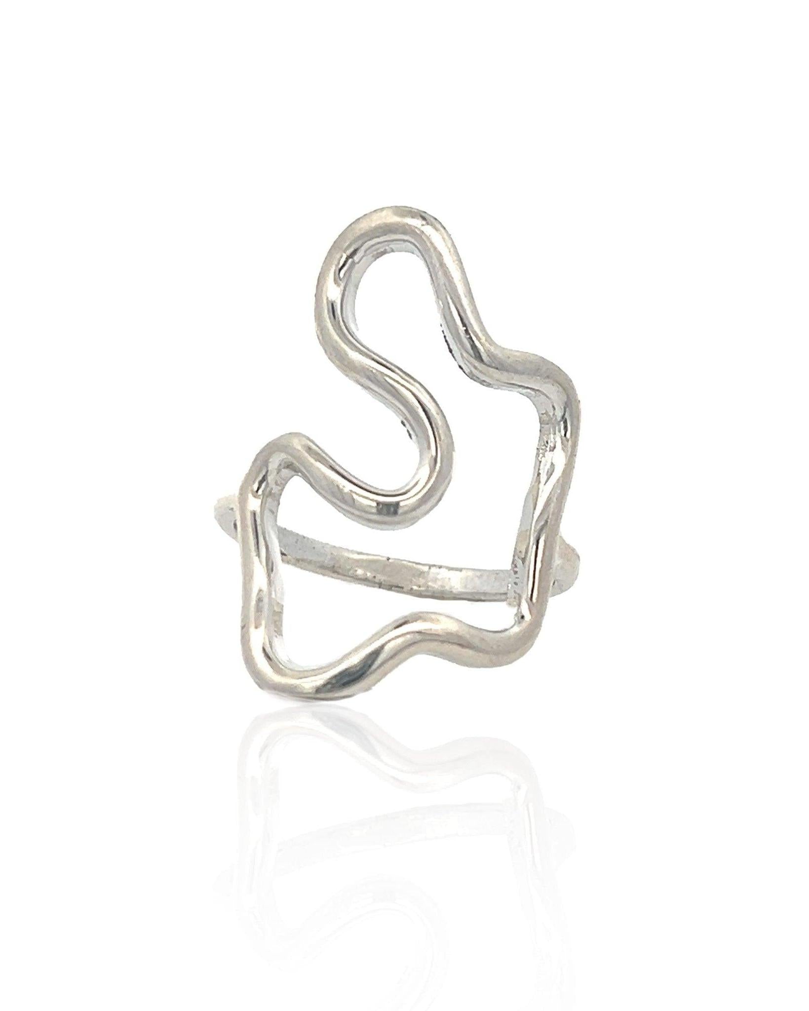 Puddle Ring - Gold or Silver Abstract Ring - Dea Dia