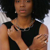 Ridge Cuff - Geometric Cuff Bracelet in Gold or Silver - Dea Dia