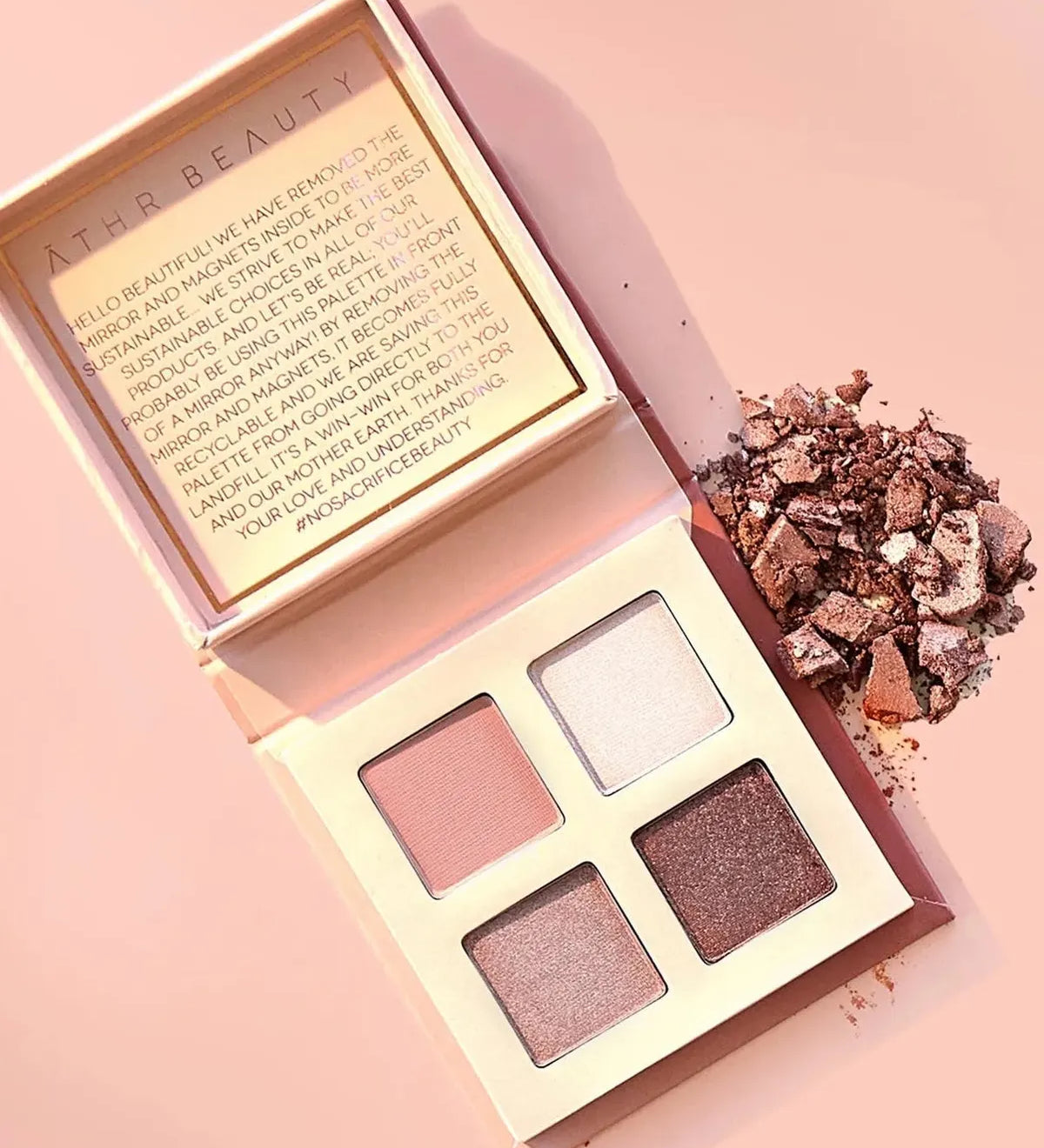 Rose Quartz Crystal Eyeshadow Quad - Dea Dia