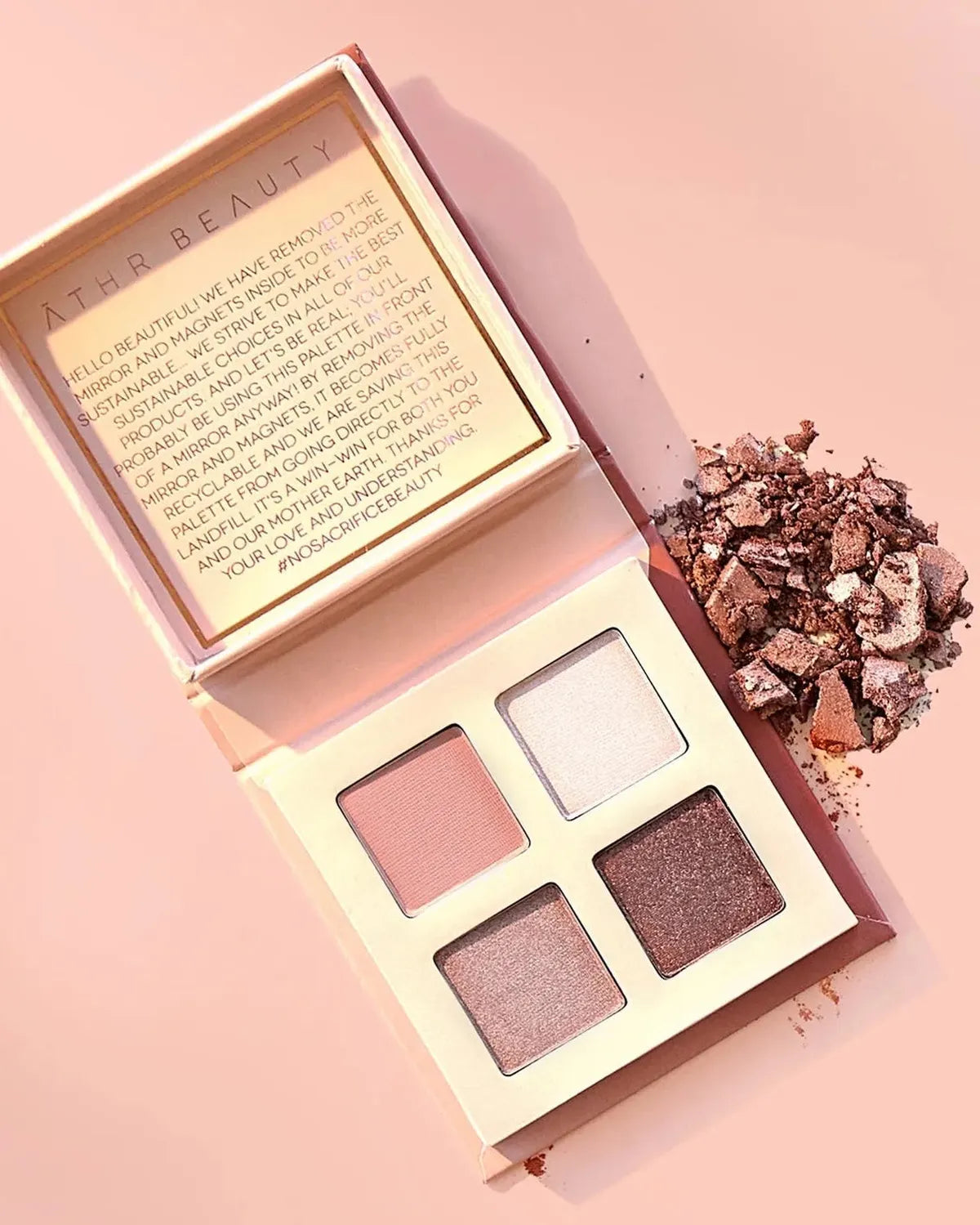 Rose Quartz Crystal Eyeshadow Quad - Dea Dia