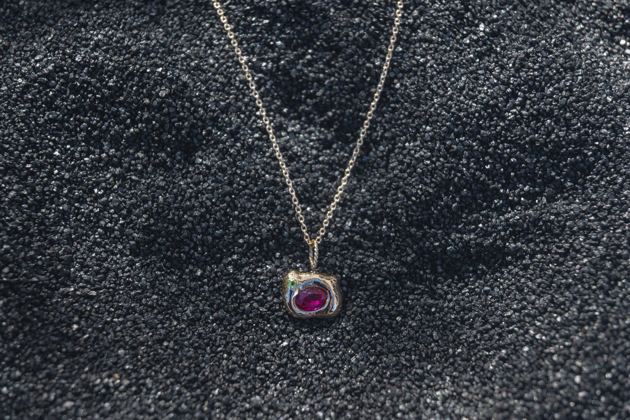 Ruby & Peridot Alchemy Charm - Dea Dia
