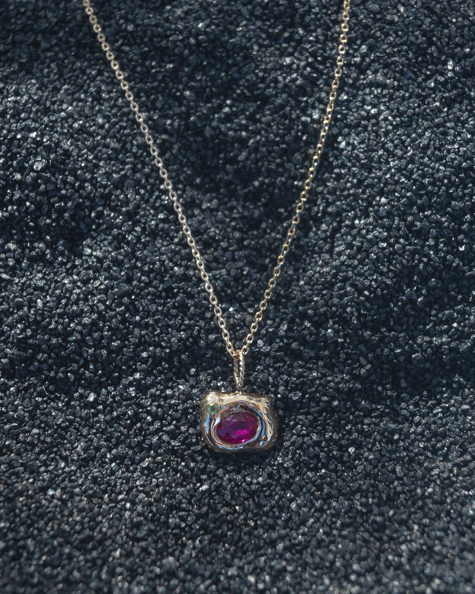 Ruby & Peridot Alchemy Charm - Dea Dia
