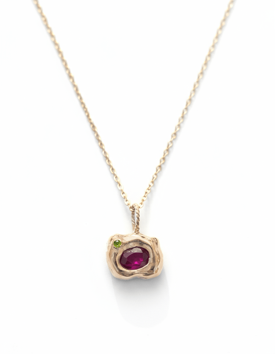 Ruby & Peridot Alchemy Charm - Dea Dia