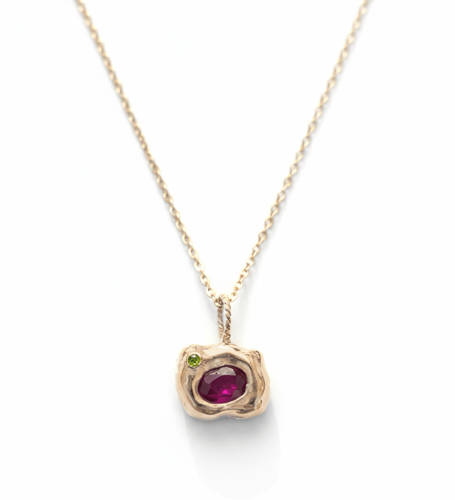 Ruby & Peridot Alchemy Charm - Dea Dia