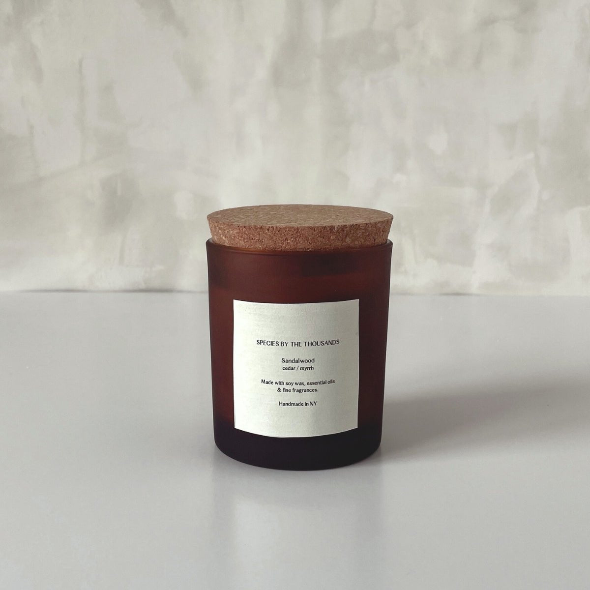 Sandalwood, Cedar+ Myrrh Handcrafted Soy Candle - Dea Dia