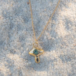 Sapphire and Diamond Crying Eye Charm - Dea Dia