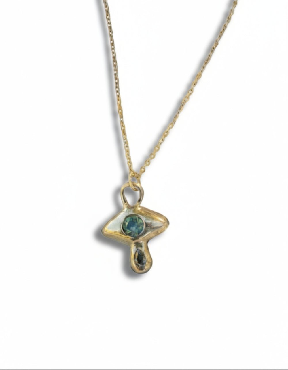 Sapphire and Diamond Crying Eye Charm - Dea Dia