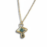 Sapphire and Diamond Crying Eye Charm - Dea Dia