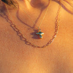 Sapphire and Diamond Crying Eye Charm - Dea Dia