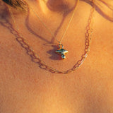 Sapphire and Diamond Crying Eye Charm - Dea Dia