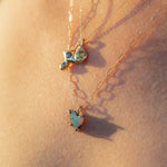 Sapphire and Diamond Crying Eye Charm - Dea Dia