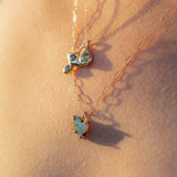 Sapphire and Diamond Crying Eye Charm - Dea Dia