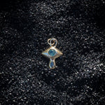 Sapphire and Diamond Crying Eye Charm - Dea Dia