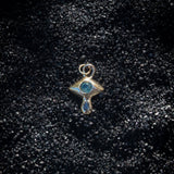 Sapphire and Diamond Crying Eye Charm - Dea Dia