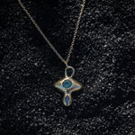 Sapphire and Diamond Crying Eye Charm - Dea Dia
