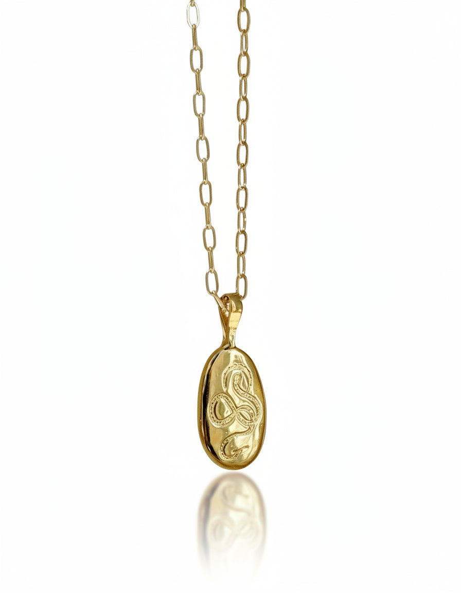 Serpent Rising Snake Pendant Necklace - Dea Dia