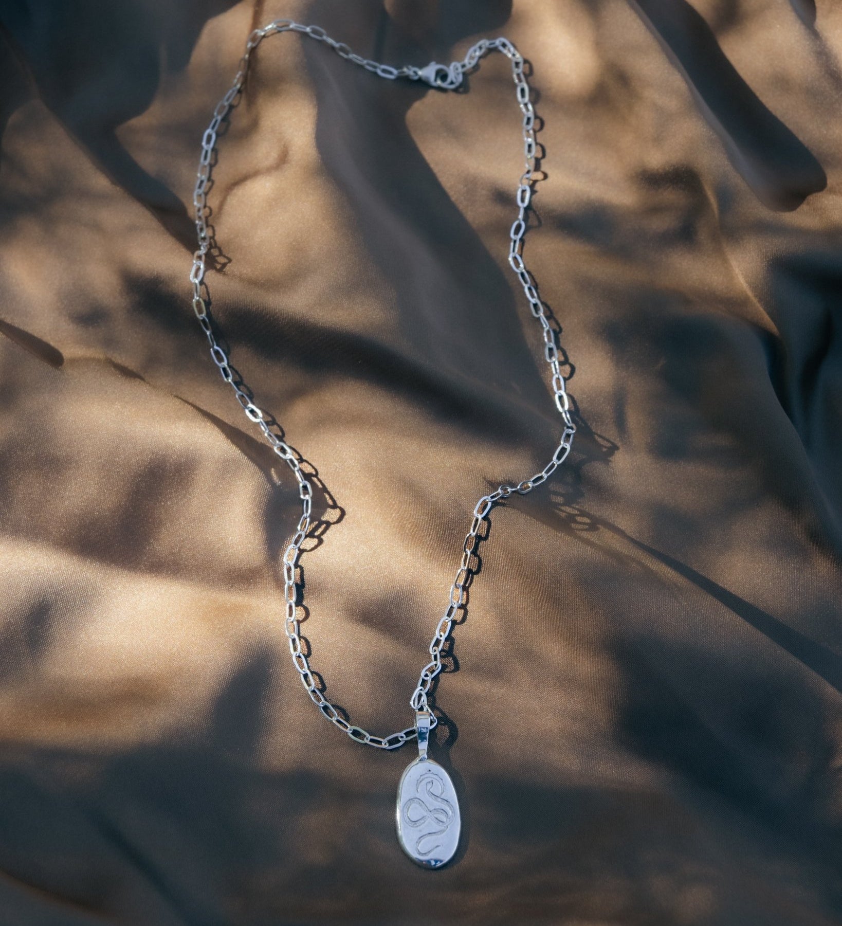Serpent Rising Snake Pendant Necklace - Dea Dia