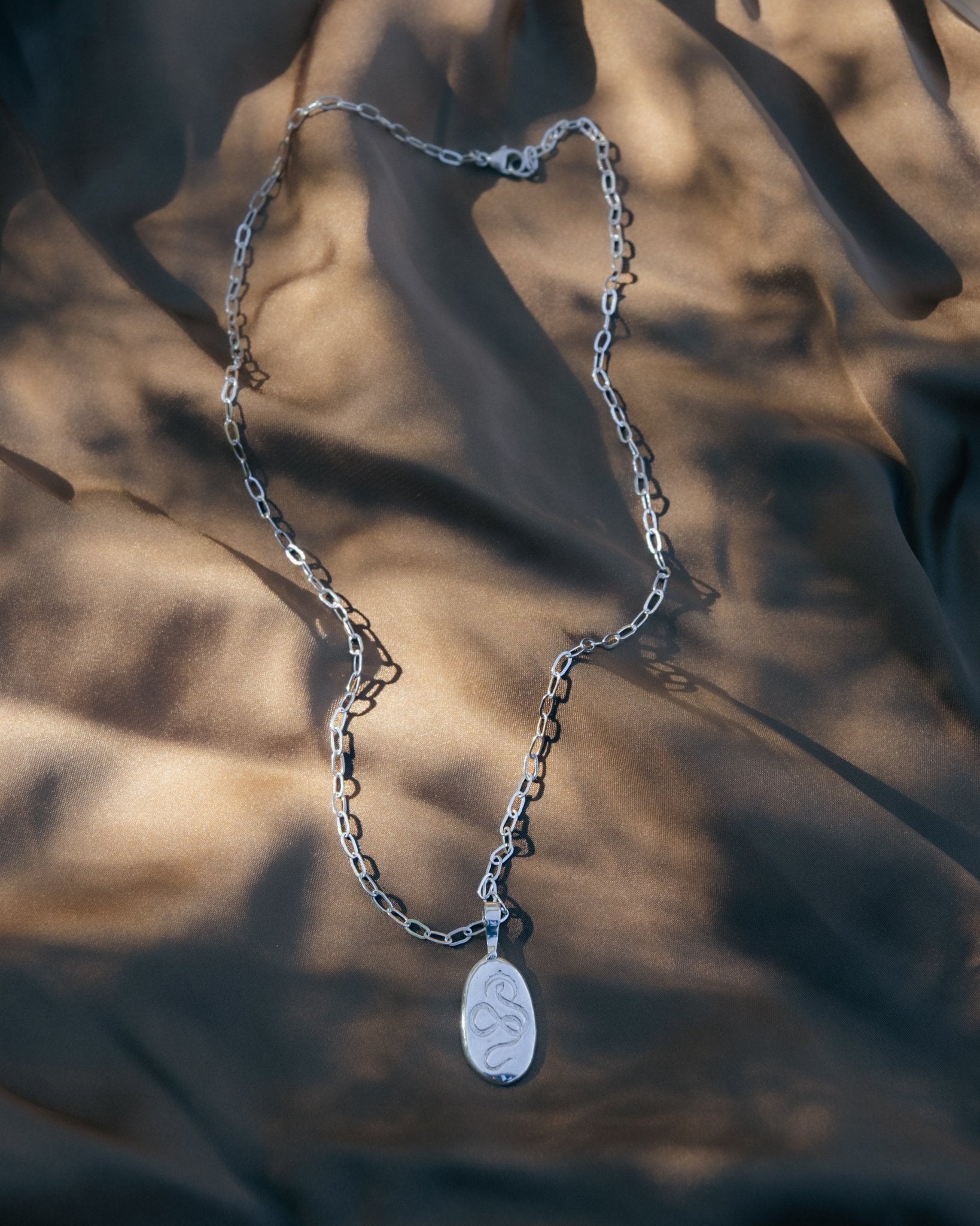 Serpent Rising Snake Pendant Necklace - Dea Dia