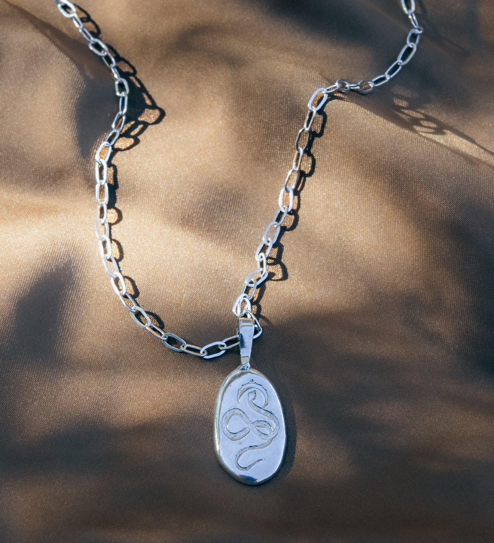 Serpent Rising Snake Pendant Necklace - Dea Dia