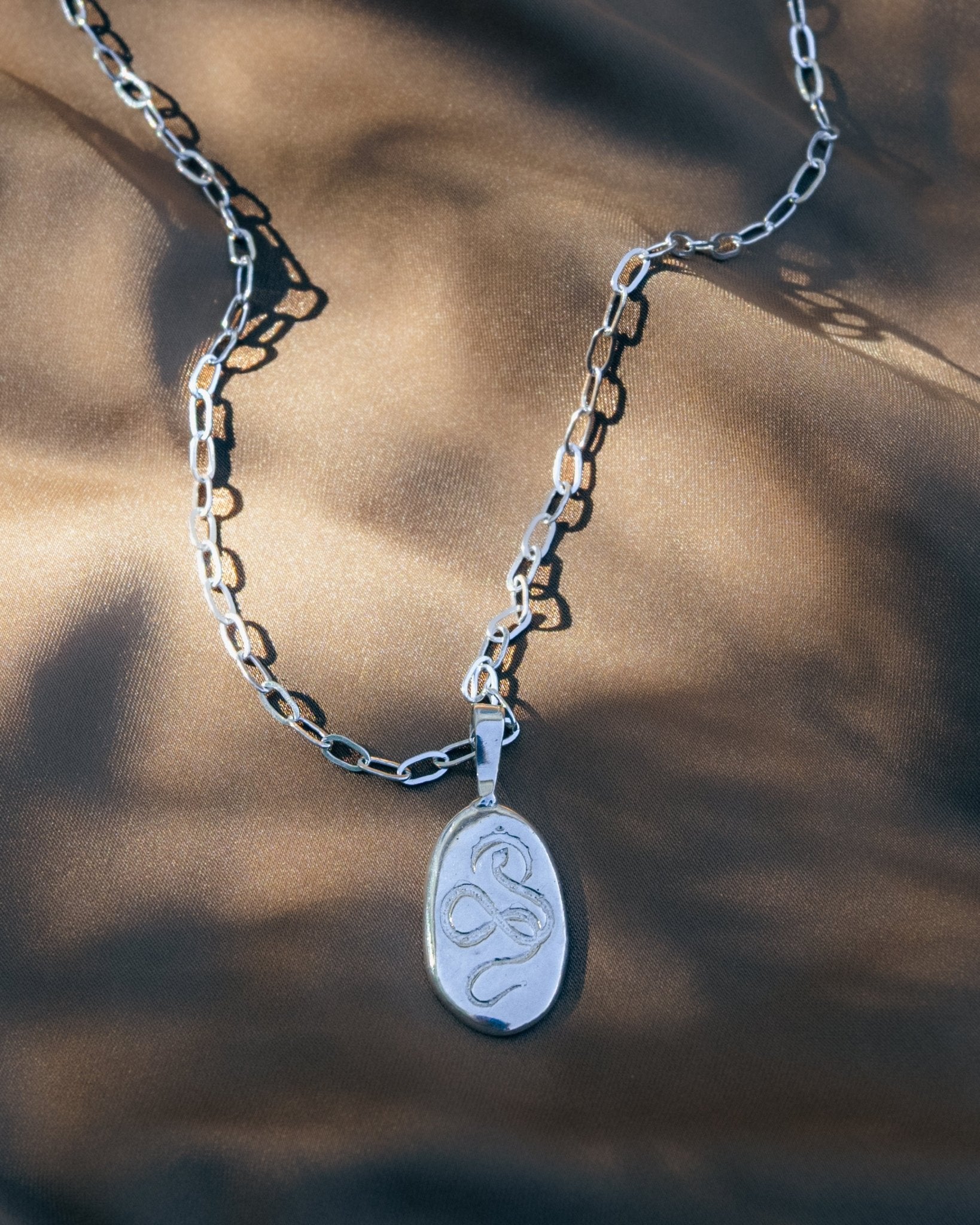 Serpent Rising Snake Pendant Necklace - Dea Dia