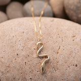Serpentina Charm Necklace - Silver or Brass - Dea Dia
