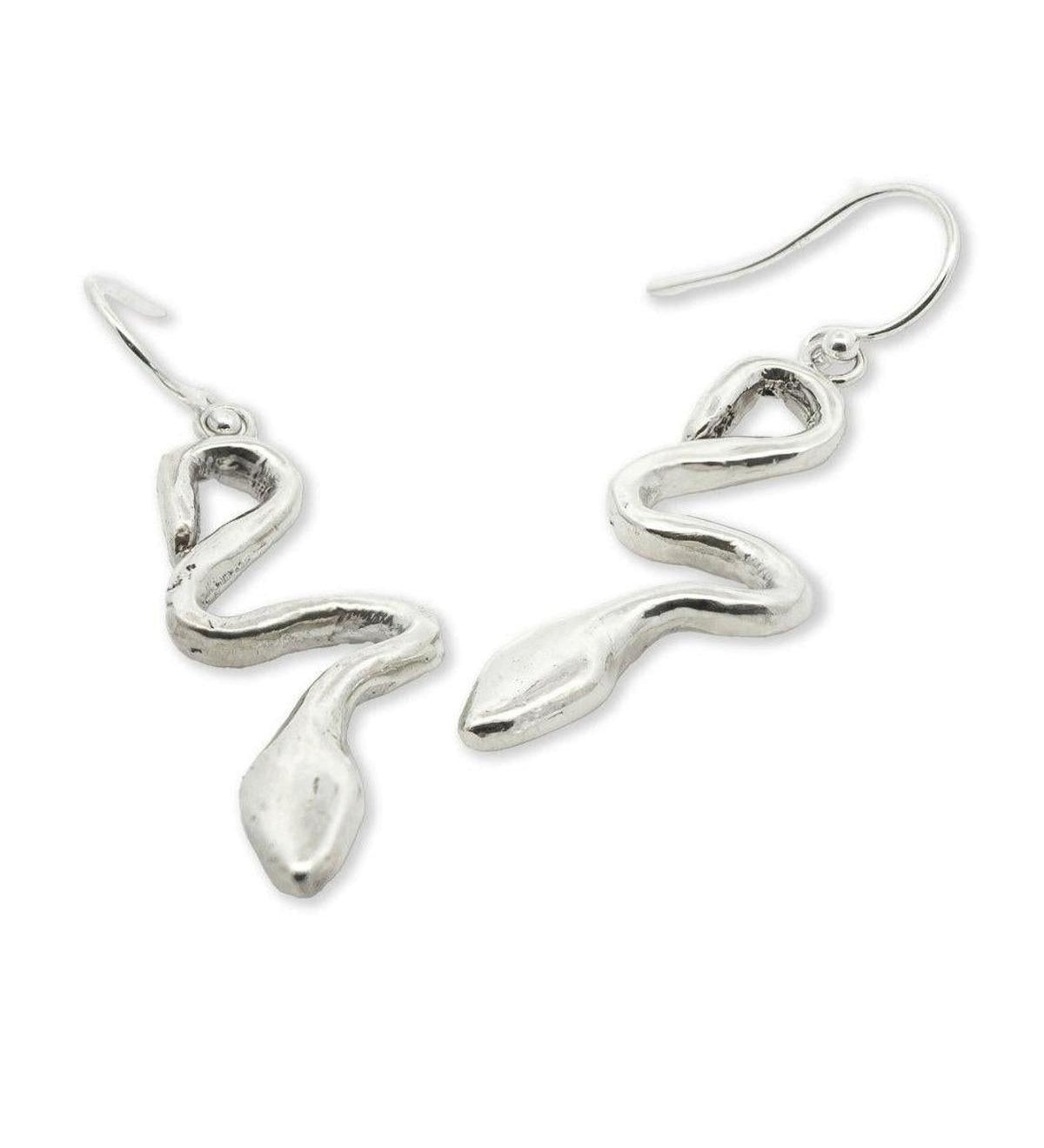Serpentina Snake Dangle Earrings - Dea Dia