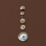 Shiva Shell Charm, 14k Gold with Teal Sapphire - Dea Dia
