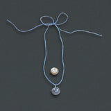 Shiva Shell Pendant Necklace, Silver - Dea Dia