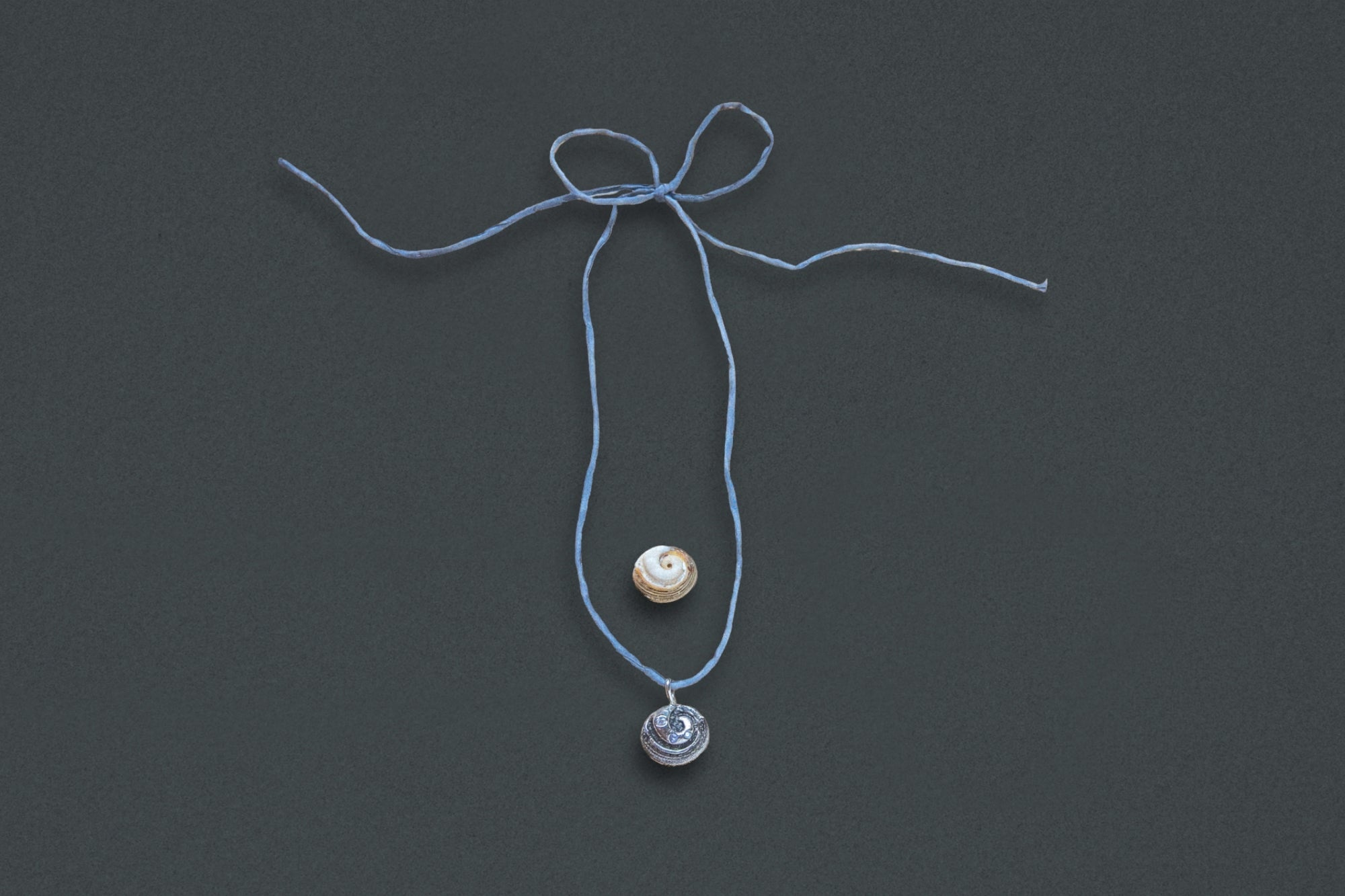 Shiva Shell Pendant Necklace, Silver - Dea Dia