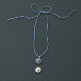 Shiva Shell Pendant Necklace, Silver - Dea Dia