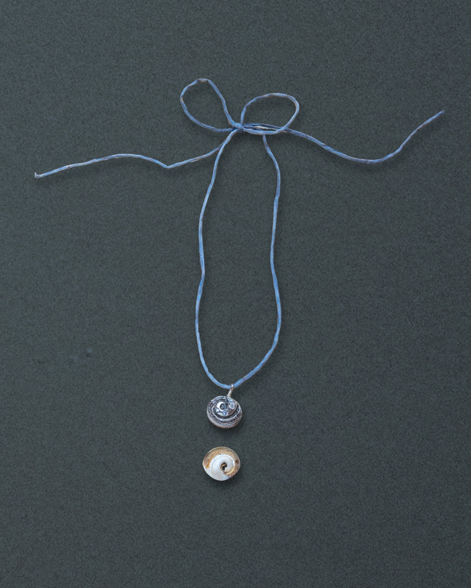 Shiva Shell Pendant Necklace, Silver - Dea Dia